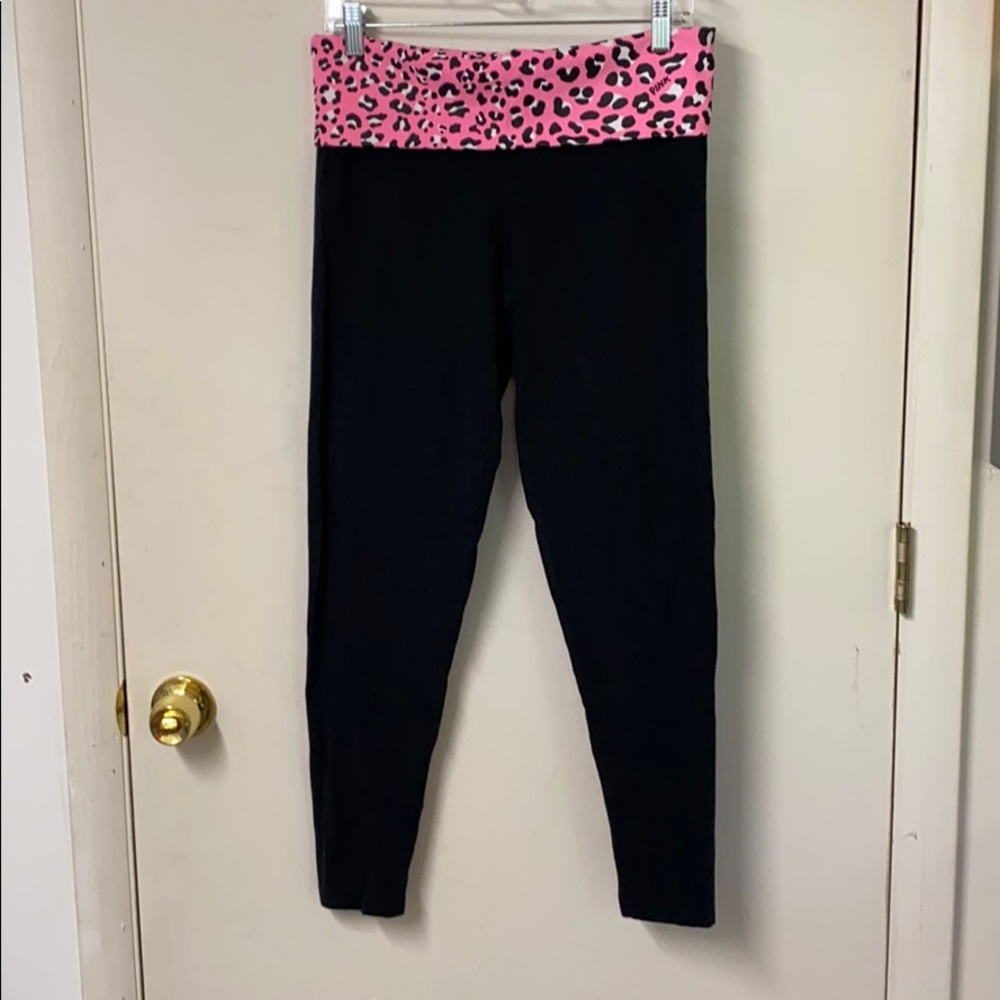 Pink Victoria secret fold over leggings